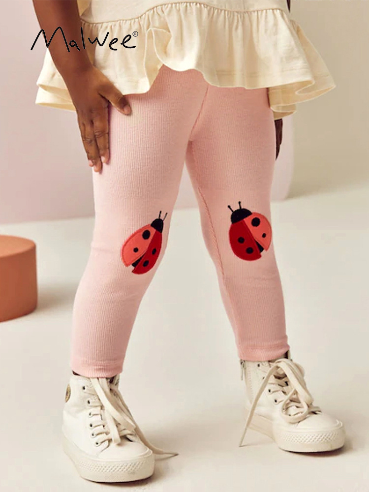 Malwee niñas leggings transfronterizos otoño y invierno nuevos pantalones de algodón casuales de cintura elástica para niños europeos y estadounidenses