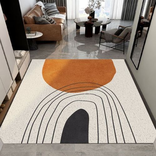 Nordic entry door silk circle floor mat entry carpet home door mat indoor entry door entrance hall foot mat can be cut