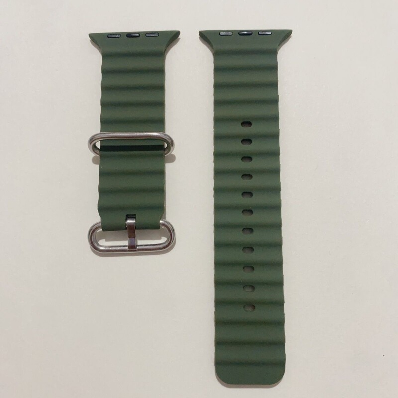 适用智能表带苹果海洋硅胶iwatch手表带运4249华强北表带替换运动|undefined