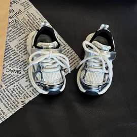 儿童运动鞋春秋新款男童老爹鞋女宝宝软底学步鞋中小童1-6岁潮鞋