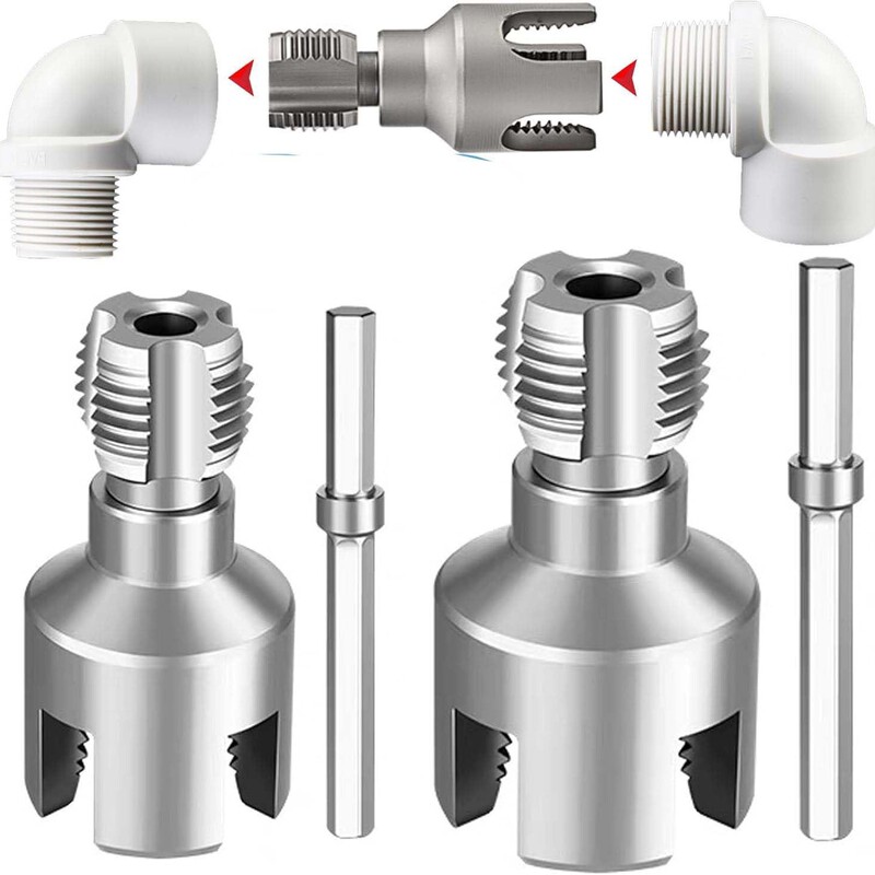 Water Pipe Grater New 1/2 3/4Ppr Water Pipe Inner and Outer Wire Integrated Grater Inner Hole Thread Taper