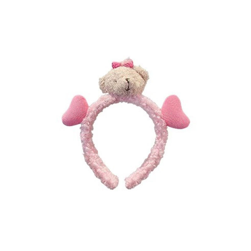 Tarjeta de cabello de dibujos animados para niños toque de cabello niñas adorables joyeros de cabello niñas rojo en línea lavado de cara toque de cabello para mujeres clipes de cabello