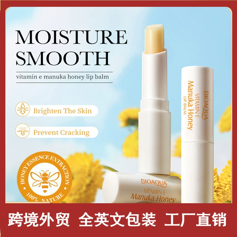Трансграничная внешняя торговля BIOAOUA витамин Е медовая помада увлажняющий увлажняющий анти-сухие трещины и осветление бальзам для губ
