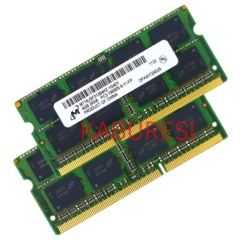 DDR3 памяти 4ГБ 1333МГц PC3-10600 для ноутбука MT16JTF25664A