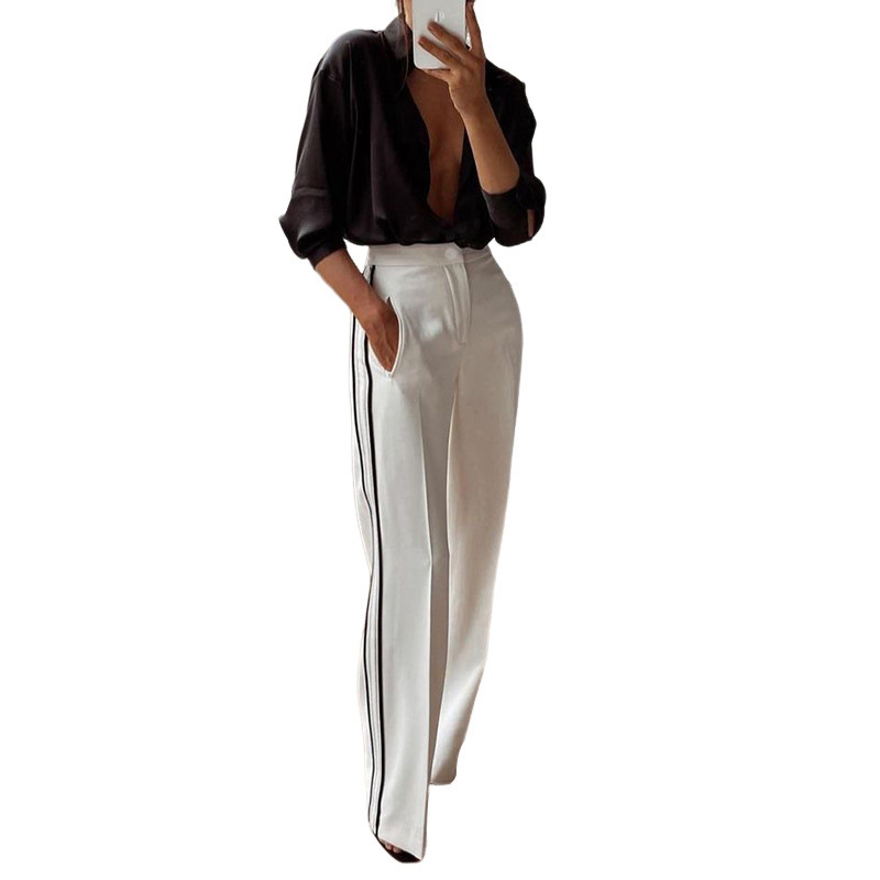 Women's Straight Leg Pants - Classic Comfortable Casual Trousers_voghion.com