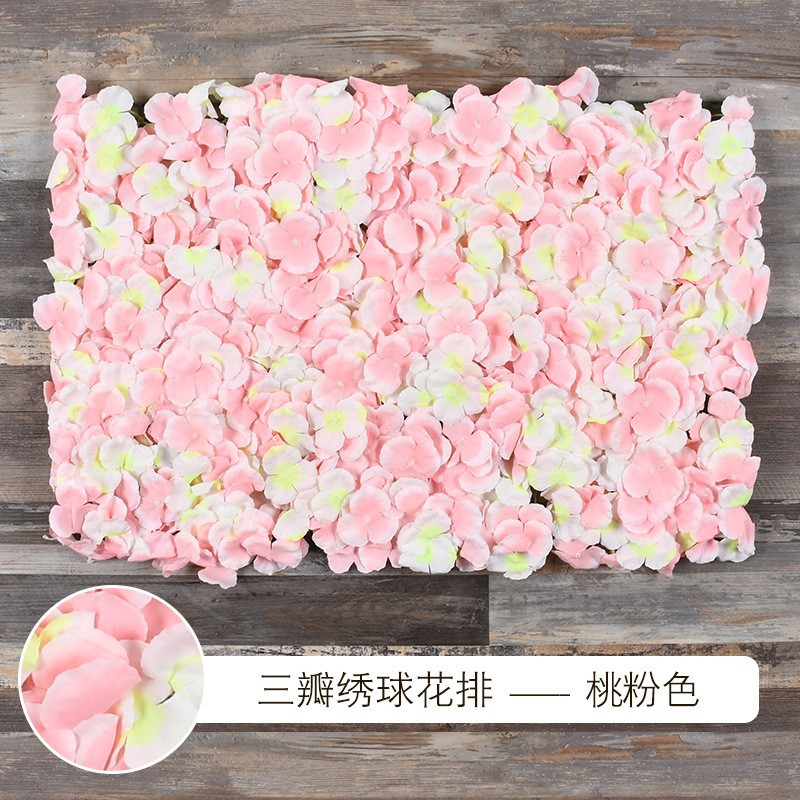 Muro de Flores de Hortensia para Decoración de Bodas, Arreglo Floral, Fondo de Pantalla, Alfombra de Pared, Arreglo Floral Artificial, Muro de Flores Famoso en Internet, Decoración de Bodas al por Mayor