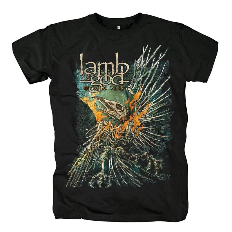 Lamb of God Heavy Mental Band T-shirt Mens Cotton Tshirt Su