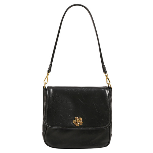 Hand-stitched texture retro tote bag with underarm handle, women's  new niche light-luxury tote bag, crossbody single-shoulder bag with a high-end feel.