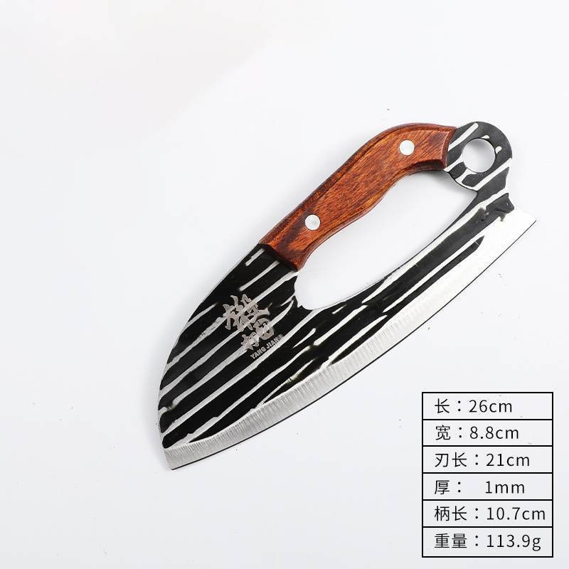 Cuchillo de corte de mano de obra mayorista de fábrica cuchillo de cocina doméstico super afilado spot agente nuevo mango de madera de acero inoxidable para cortar verduras