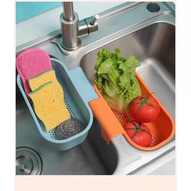 吊り下げ式キッチンシンク排水バスケット、プラスチック製収納ラック、キッチンの食べ残しや残り物の家庭用フィルター|undefined