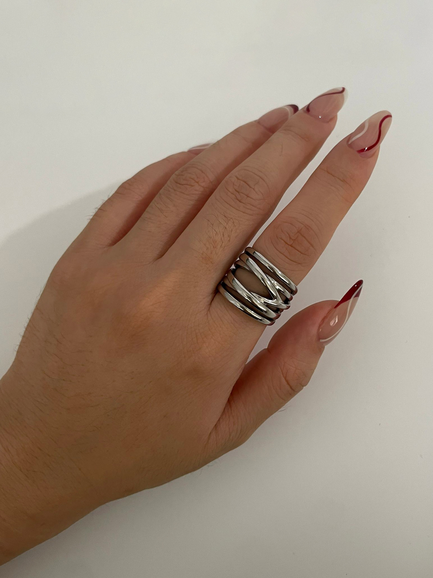 12g Weight 0.03µm-0.05µm Gold Plating Thickness PVD Coated Gold Plating Process Real Gold Plated Plating Material Rings Classification 1 Piece Quantity Holiday, Daily Occasion 304 Stainless Steel Material Geometric Pattern Women's Gender Simple Style, Roman Style Style Waterproof Non Tarnish, Surgical Steel Craft PVD Coated Real Gold Plated Geometric 304 Stainless Steel Simple Style Roman Style Waterproof Non Tarnish Surgical Steel Rings 5