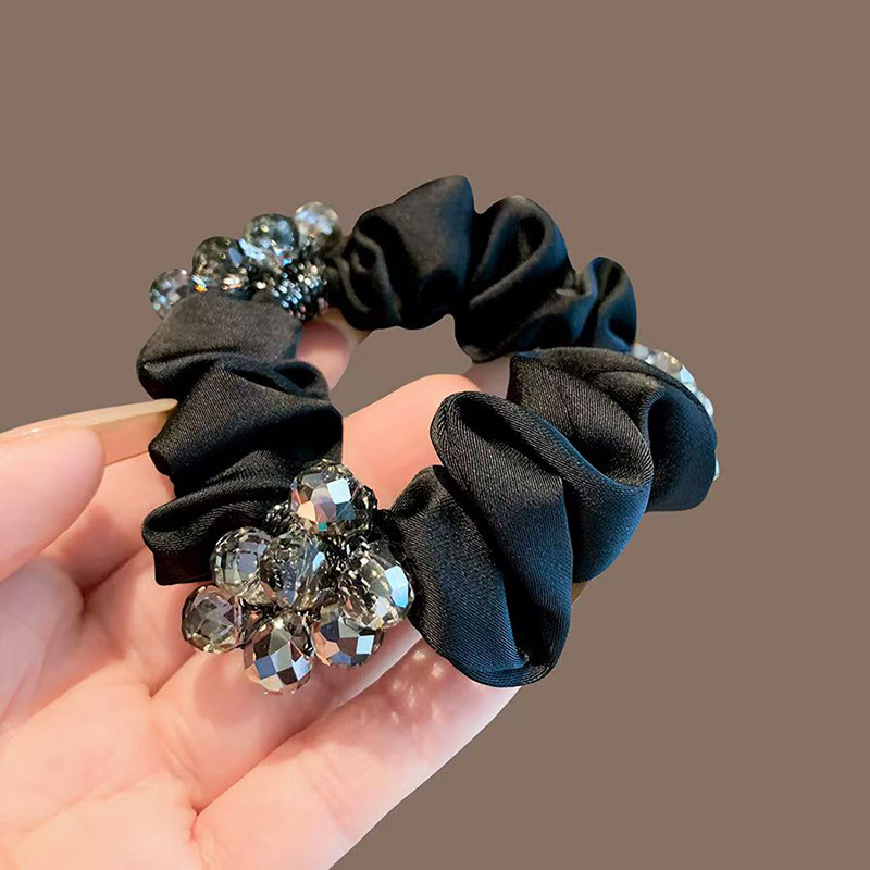 Dreamy Rhinestone Elastic Hair Tie Accessory For Women_voghion.com