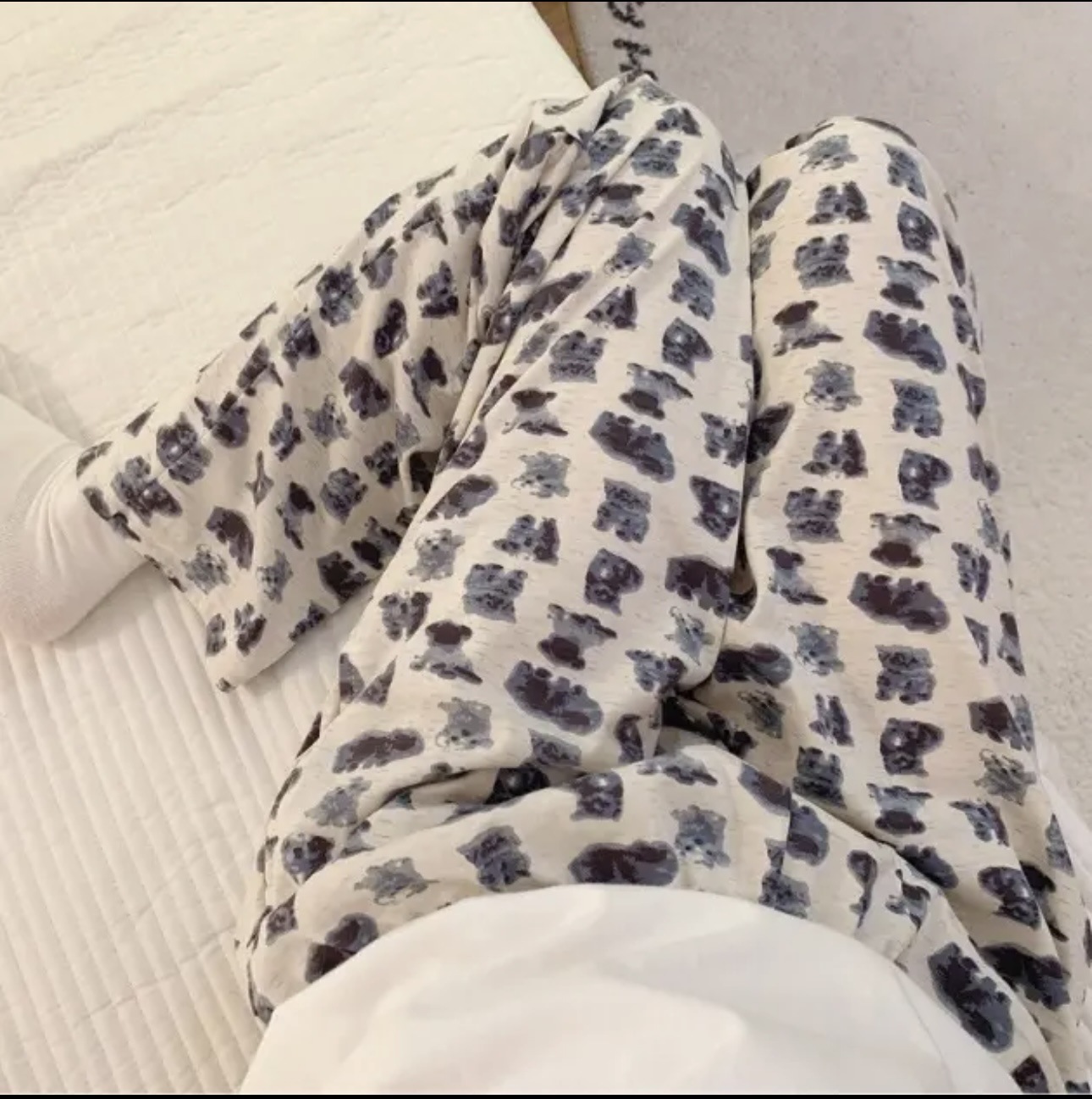 [5 días de preventa] [Pantalones de seda de algodón] Pantalones de pijama de seda de algodón para mujer