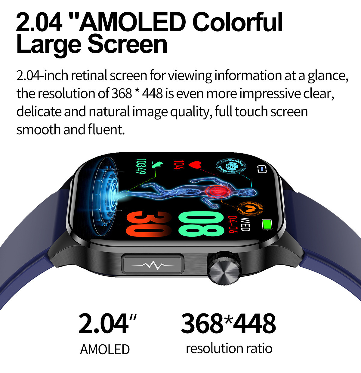 Smartwatch Mit Ekg Blutdruck Und Herzfrequenzmesser Unisex_voghion.com