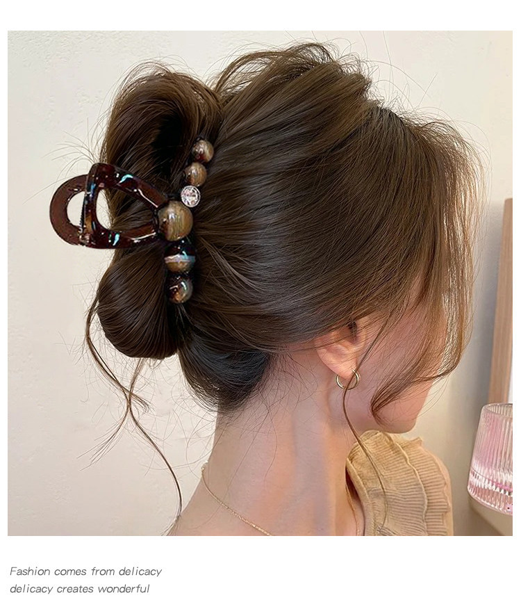 2026 elegante Haarklammer für Frauen, großes Volumen, Haarnadel für den Hinterkopf, mittlere Haarklemme Haiformat, Haarklemme