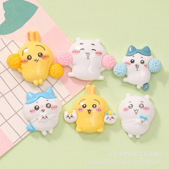 かわいい漫画 Jiyikawa diy クリーム接着剤携帯電話ケースキーホルダーヘアピンヘッドロープ樹脂ジュエリーアクセサリー
