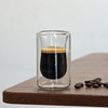 Factory Direct Selling glass cup double -layer coffee cup double -layer insulation tea cup glass cup glass coffee cup