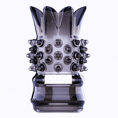 Yunman Plum Blossom Needle Multi-Pronged Locking Sperm-Preventing Ring, Adult Product – Penile Spike-Claw Sheath for Men