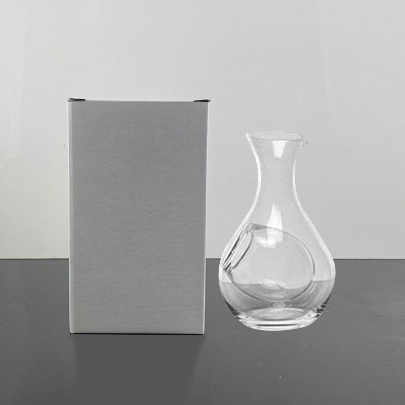 Chuangsitt vidrio hielo vino pote helado vino separador vino pourer hámster nido sala de enfriamiento pulgar cóncavo agujero sake taza