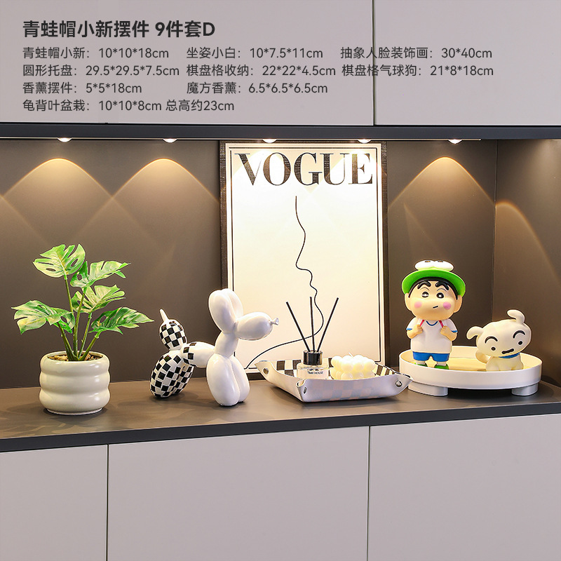 Xiaoxin 玄関装飾装飾品リビングルーム靴キャビネット収納ラックデスクトップ収納ボックステレビキャビネットソフト装飾ハイエンド|undefined