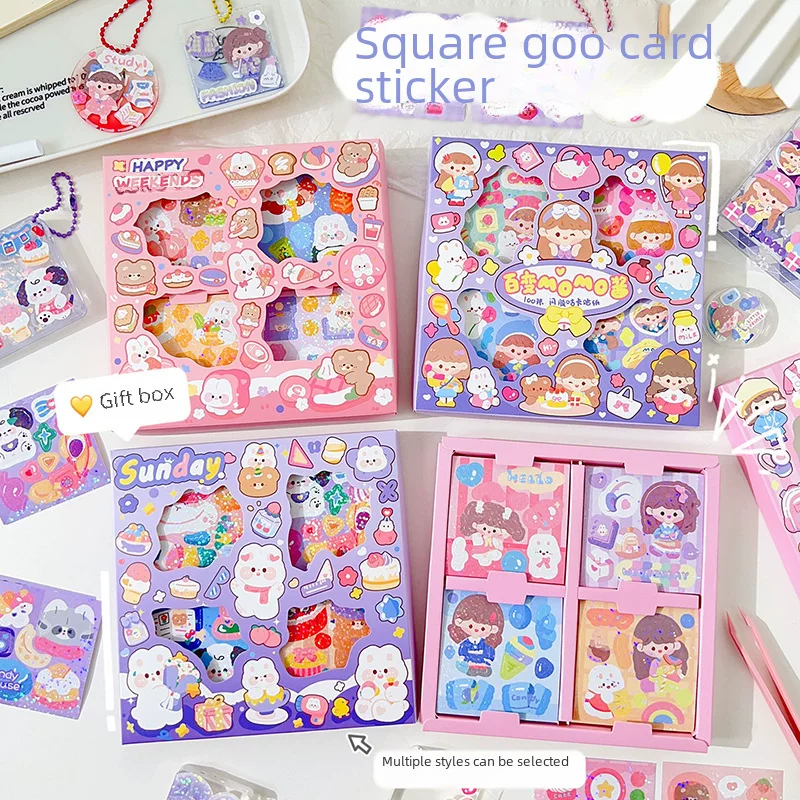 Sticker, cartoon children's set, scheduler, DIY