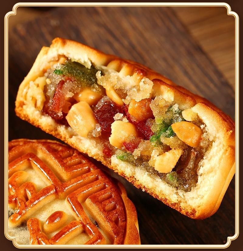 【一件代发】100g广式五仁大月饼皮薄馅足中秋传统糕点零食批发-阿里巴巴