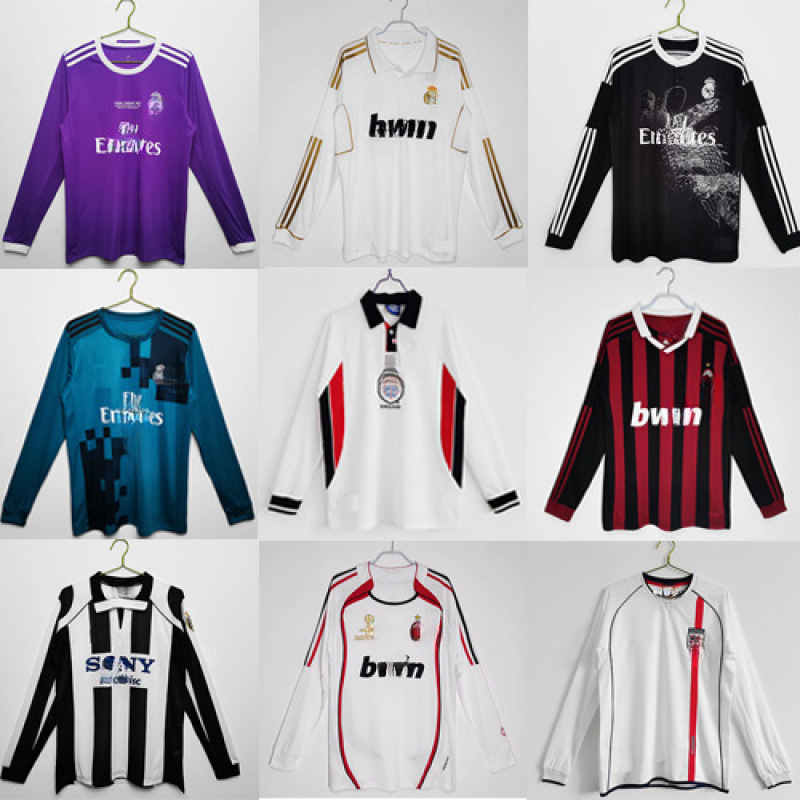 Vintage Long Sleeves England Portugal National Team AC Football Classic Jersey Retro Vintage Long Sleeves England Portugal National Team AC Football Classic Jersey Retro