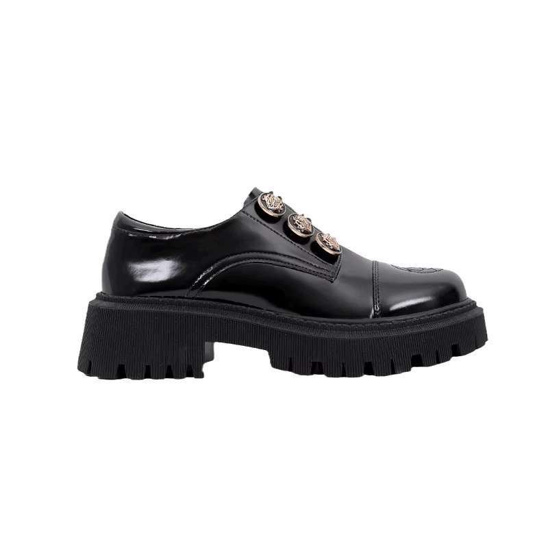 Footwear English style for leather shoes platform, loafers, metal shoes, British style