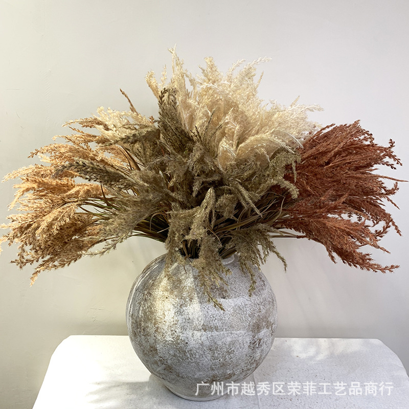 新款仿真花手札蘆葦 仿真蘆葦蒲草假花水草 北歐INS風家居裝飾