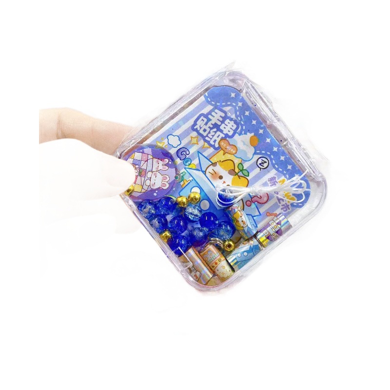 Creativo DIY pegatinas de pulseras regalos navideños decoración joyas regalos del día de los niños pulseras de cristal regalos dibujos animados
