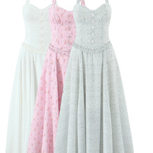 批发2025夏季新款女装单排扣高腰修身挂脖露背连衣裙UU21-9208