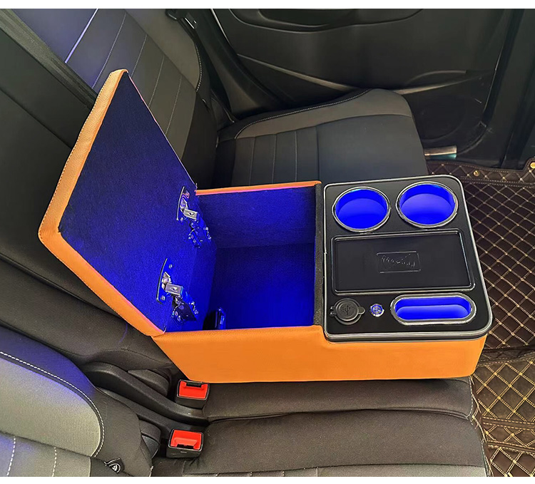 Car Rear Armrest Box, Universal Second Row Middle Storage Box, Car Rear Seat Armrest Interior Modification