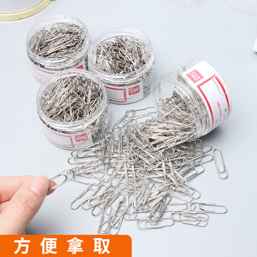 Deli stationery paper clips color paper clips office finance large paper clip special-shaped paper clip U-shaped needle