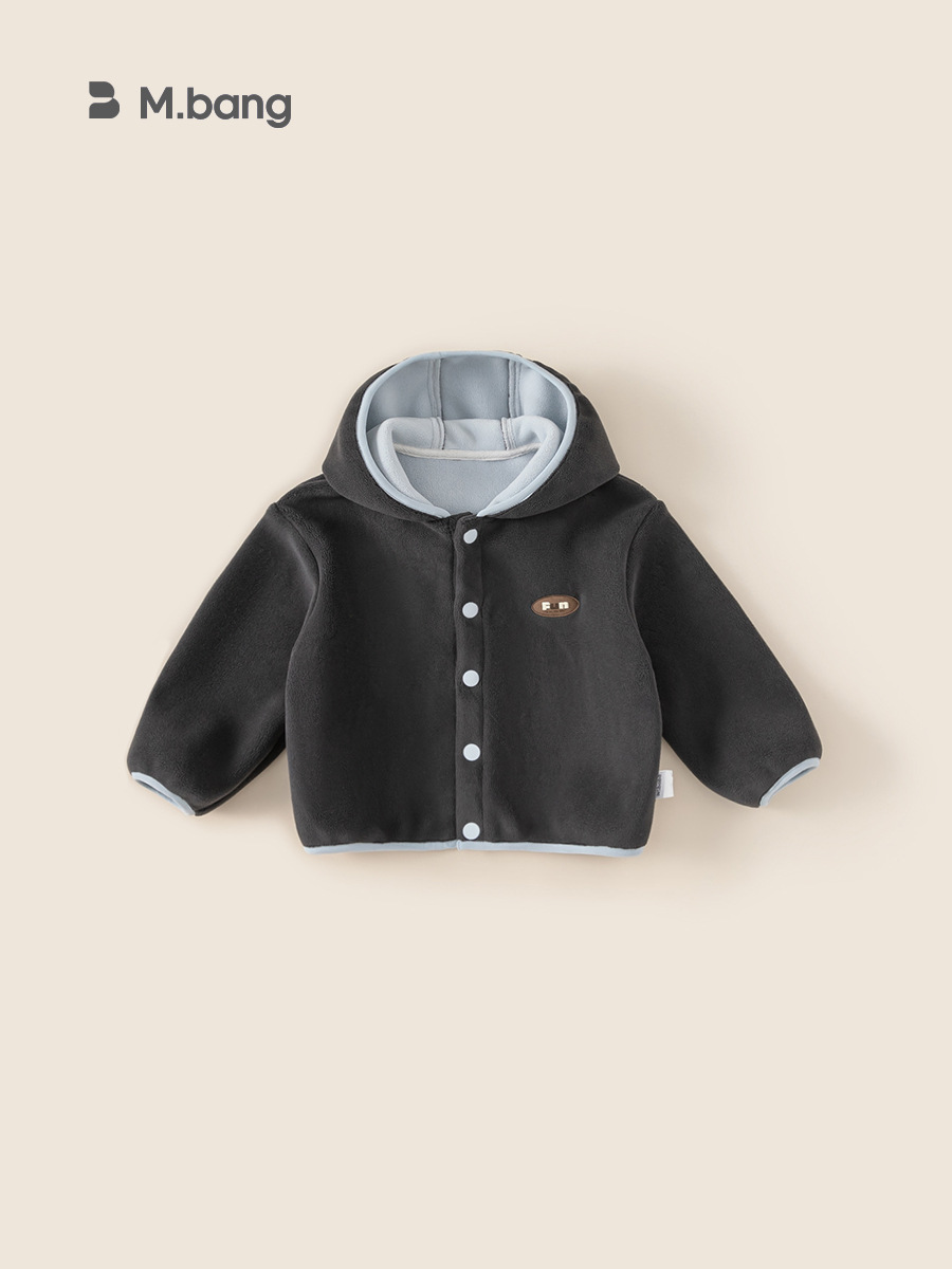 Youbao ropa para niños chaqueta con capucha para niños 2025 otoño e invierno nuevo estilo más terciopelo engrosamiento ropa de otoño para niños abrigo otoño