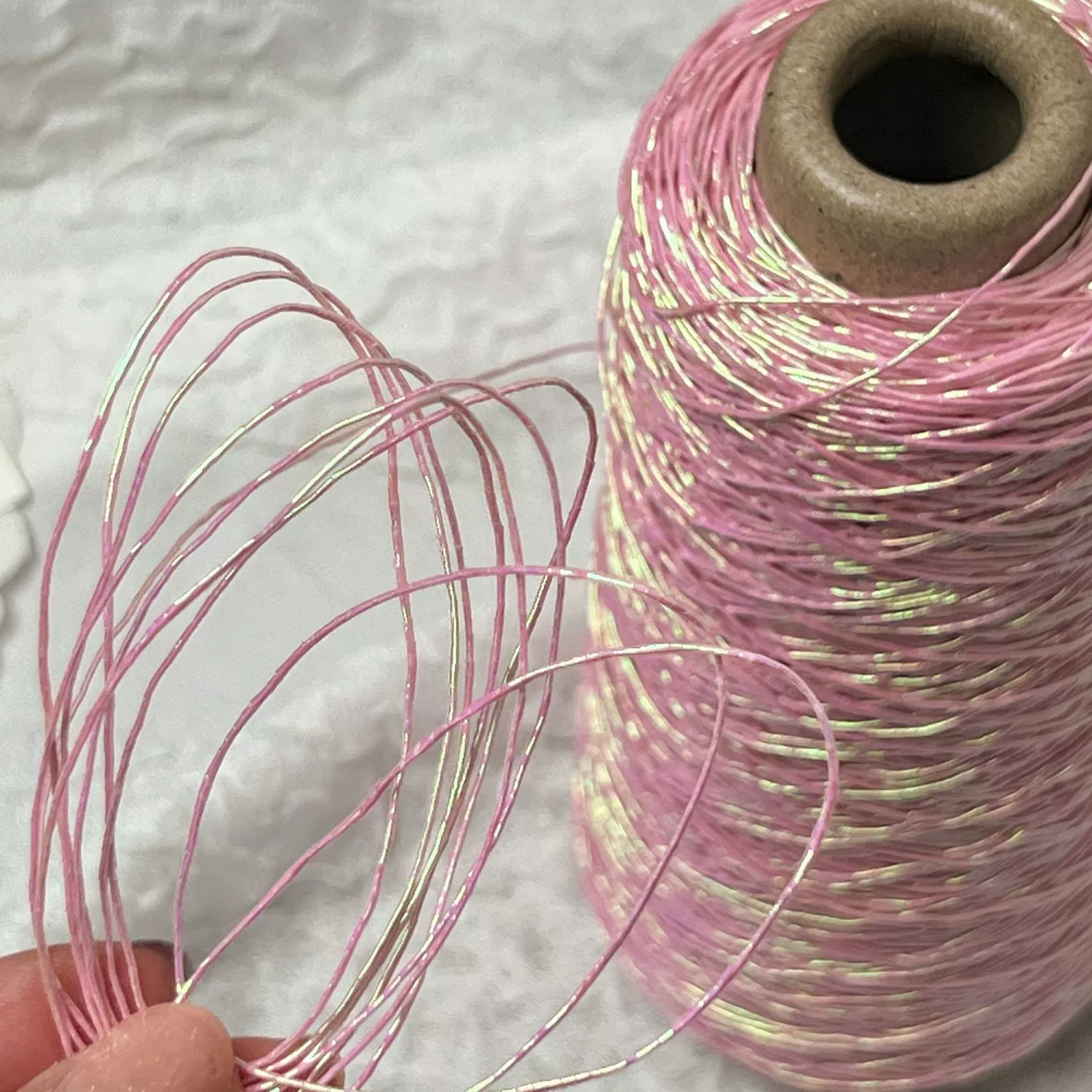 Net Red красочная серебряная пряжа с сердечником Feve та же фирменная пряжа из серебра