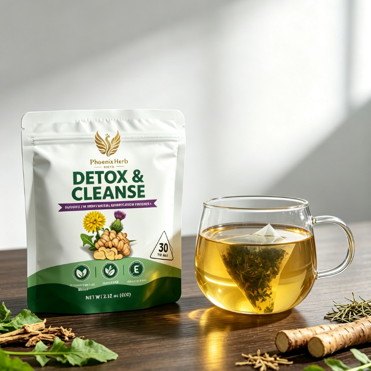 Seaweed Burdock Mineral Herbal Tea 60g Corn Fiber Pyramid Tea Bags Cold Brewed Sugar Free preparation