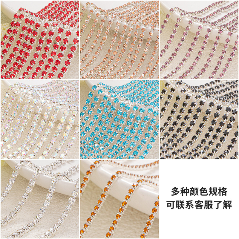 in stock direct color drill chain welding claw chain DIY clothing ceramic mobile phone nail decoration accessories