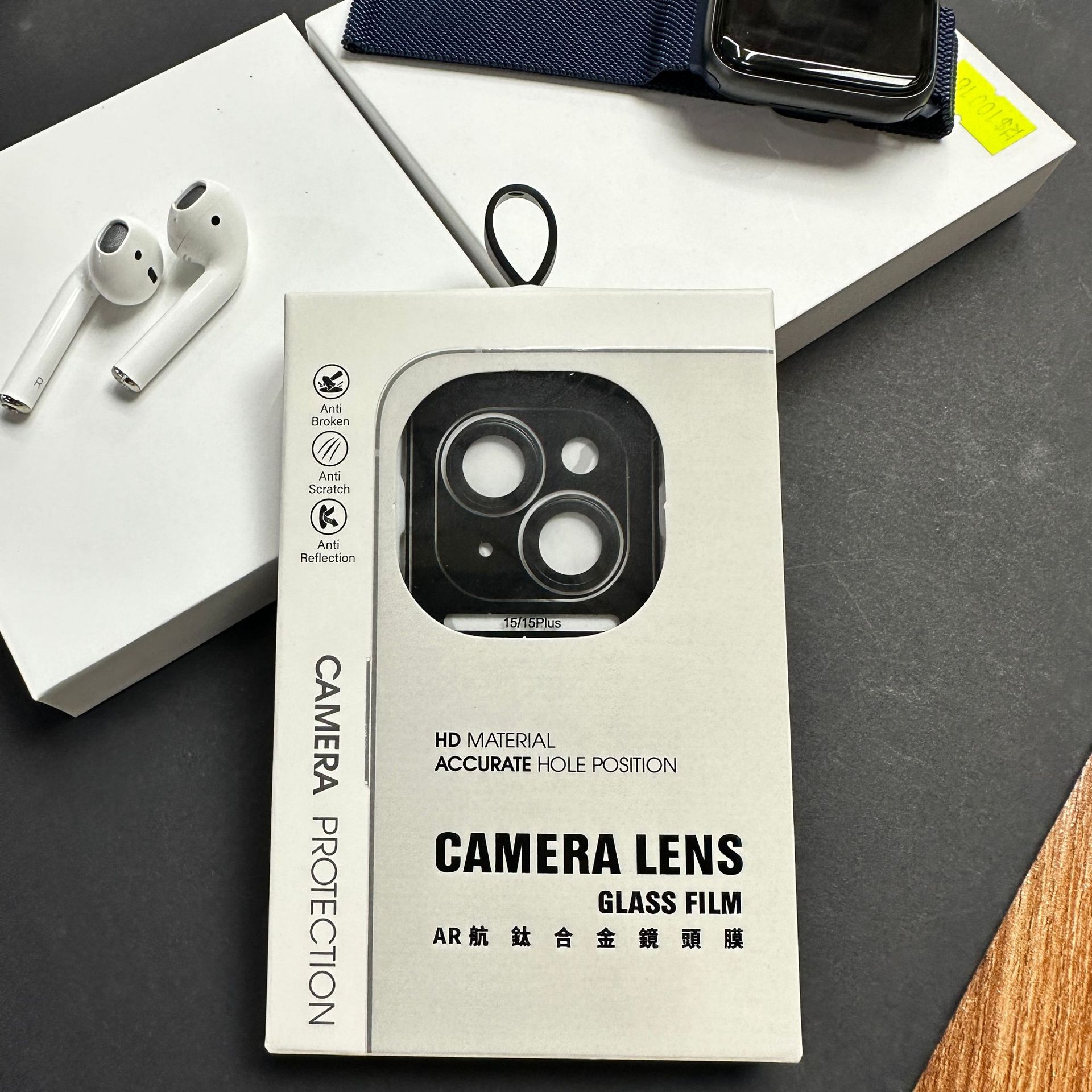 Adecuado para iPhone15promax Eagle Eye lente anillo protector pegatina iPhone15Pro localizador lente anillo pegatina