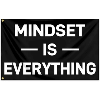 Mindset is Everythin Flag3x5Ft家庭健身房装饰大学宿舍卧室办