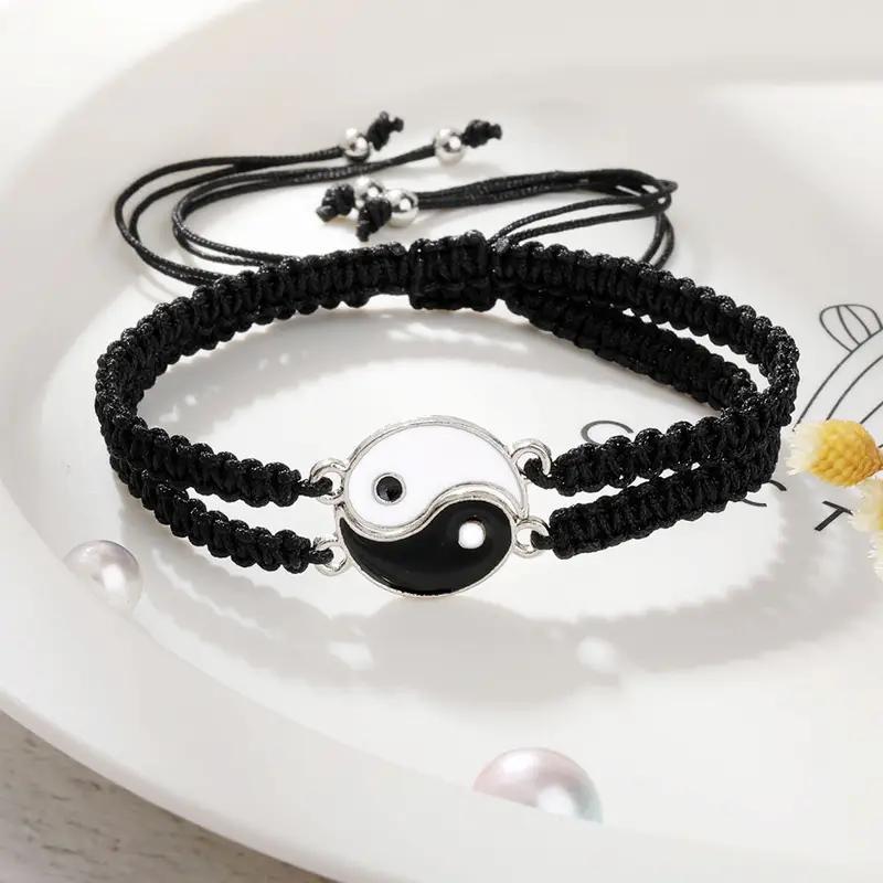 Daily Occasion Alloy Material Original Design Tai Chi Alloy Woven Chain String Bracelets Wholesale