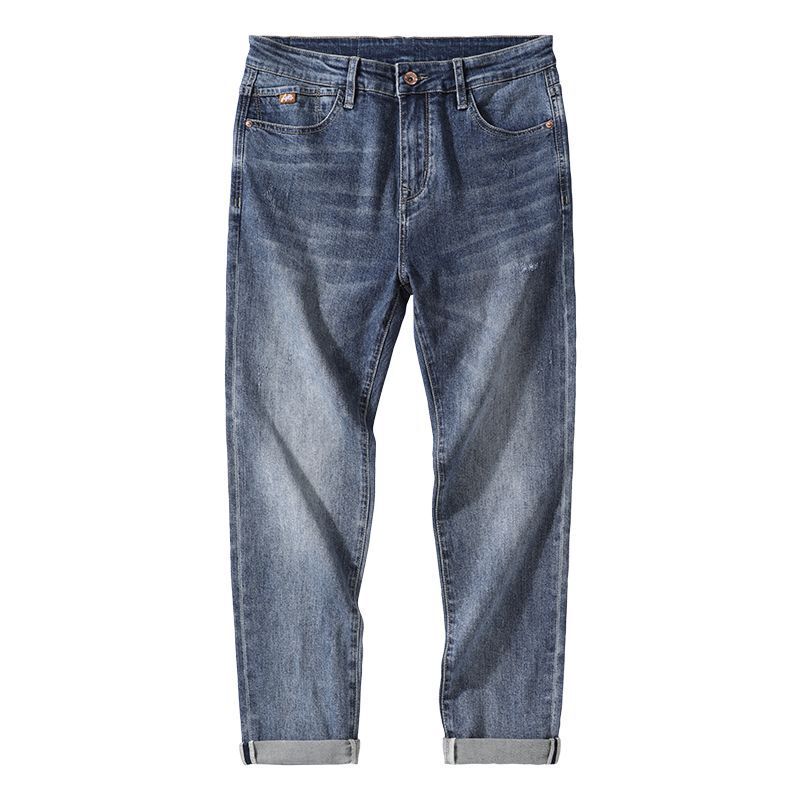 2025 Four Seasons Slim Straight-Leg Stretch Jeans Men's Trousers Jeans Men 2025 Four Seasons Slim Straight-Leg Stretch Jeans Men's Trousers Jeans Men