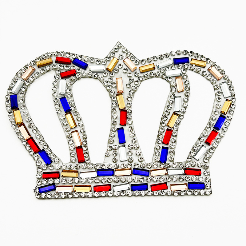 Joyas de diamante de corona accesorios de ropa parche autoadhesivo zapatos sombreros diamante de cristal DiDi joyas de decoración diamante