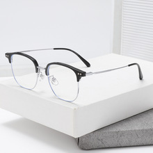 时尚新款超轻β钛商务眼镜框复古眉毛眼镜架防蓝光眼镜可配近视镜