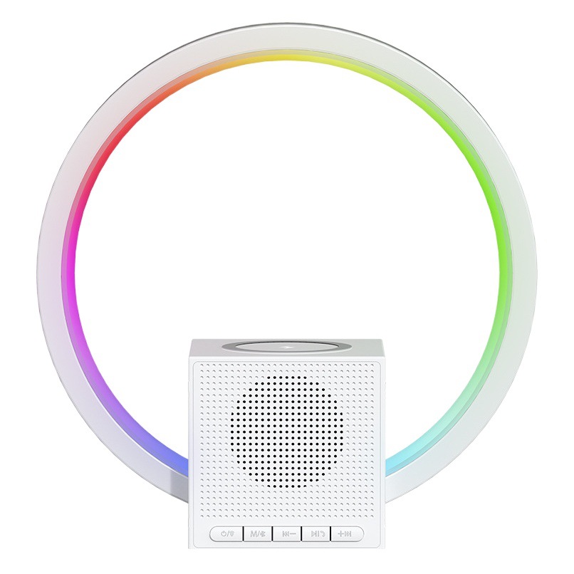 Internet Celebrity luz nocturna inteligente banco de energía inalámbrica altavoz Bluetooth mesita de noche luz LED protección para los ojos nueva lámpara de mesa dormitorio