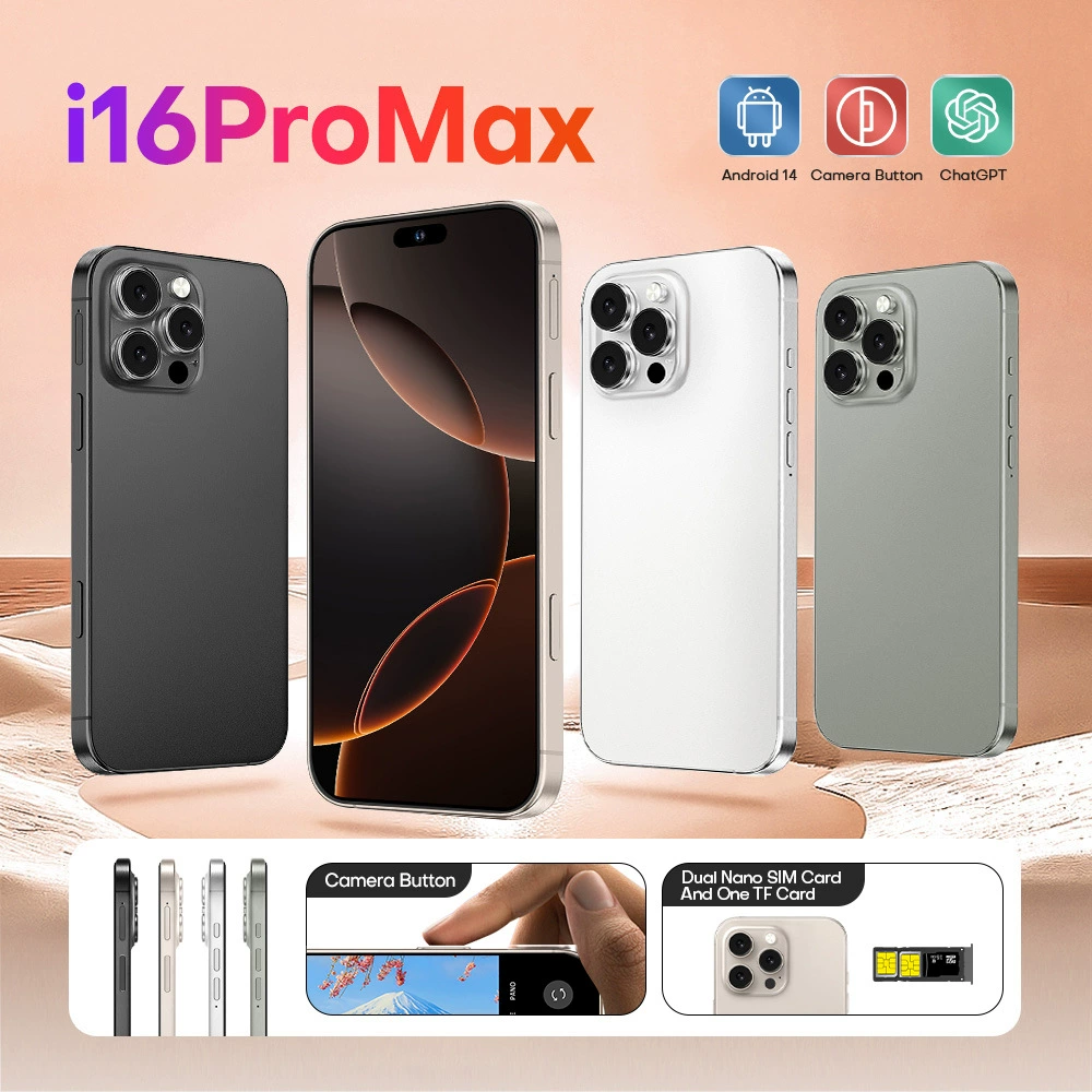 Настроенный кросс-бортовой смартфон i16 ProMax с экраном 7.3, 16+1Т, Android, популярный товар