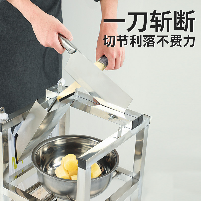 甘蔗切精铡刀 甘蔗匝刀甘蔗切块机 铡刀切节机切段匝刀水果店闸刀