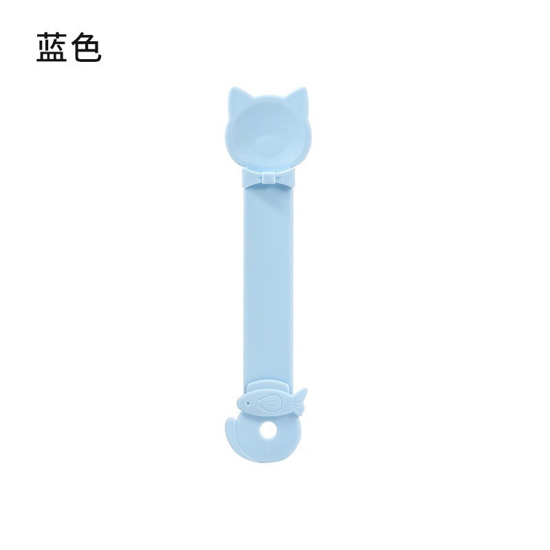 Pet puede cuchara de silicona mango largo gato abrelatas húmedo gato comida cuchara agitación alimentador PET vajilla al por mayor