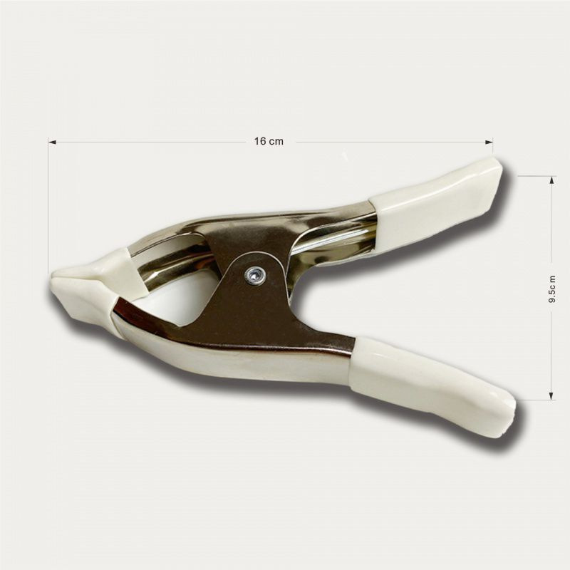 6inch white wedding dress clip