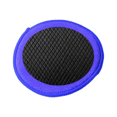 Car cleaning tools Cloth, Volcanic Mud, Mud Gloves, Pad - vertical-rhombus-round-mud-rub-blue