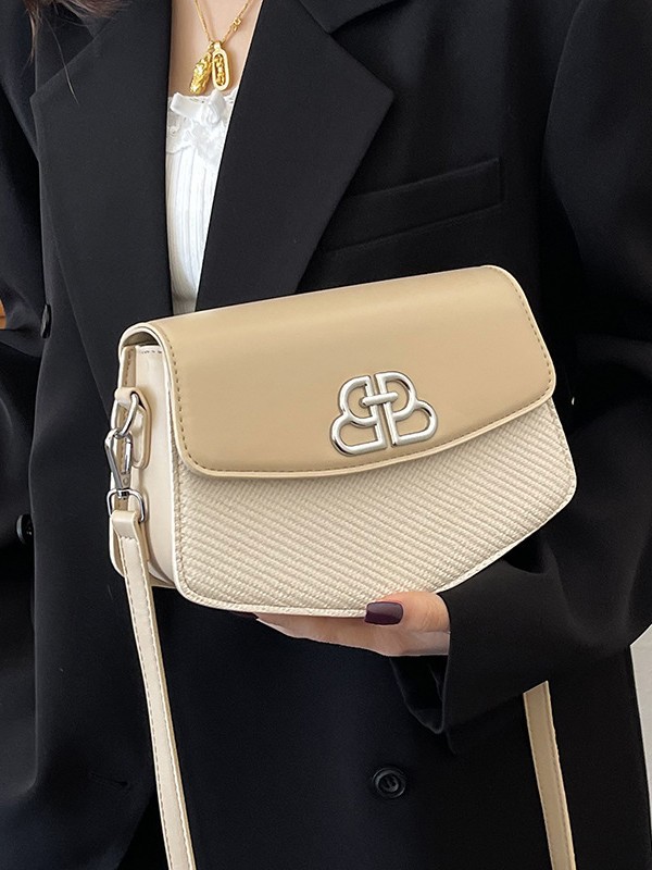 Bolso de diseño de nicho para mujer verano 2025 nueva moda retro bandolera bolso cuadrado pequeño de color de contraste de alta calidad